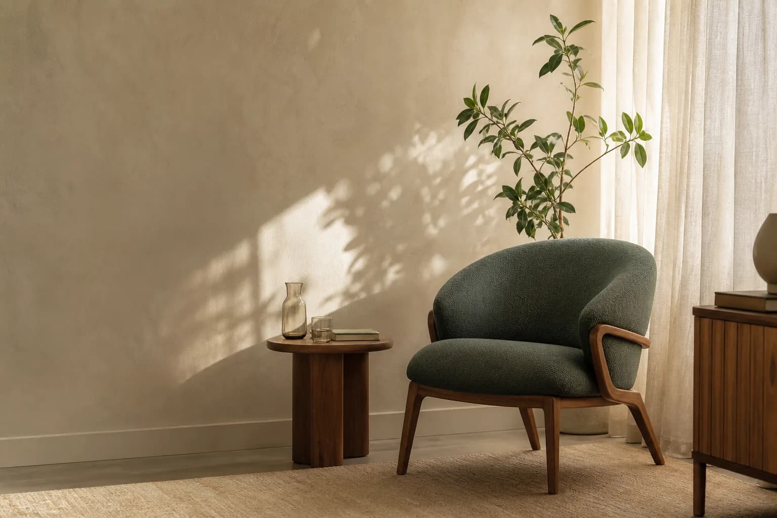 Ambiente de atendimento com luz natural